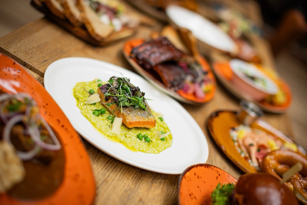 Fresh Salmon Dish at U Malvaze Prague 1 Restaurant